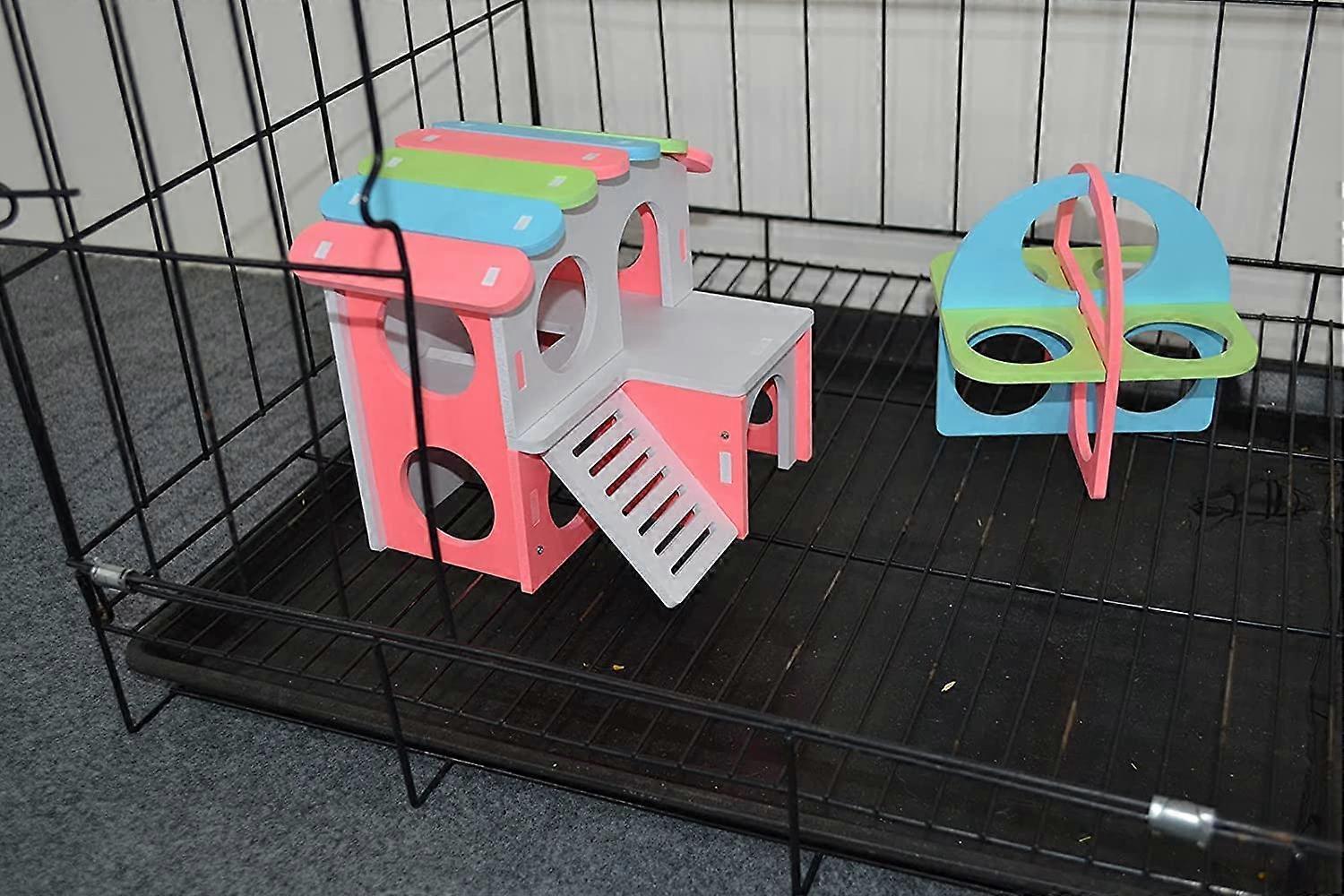 Image showcasing Lovely Hamster Play Toys, Small Pet Hamster Building, Hamster's Nest ...