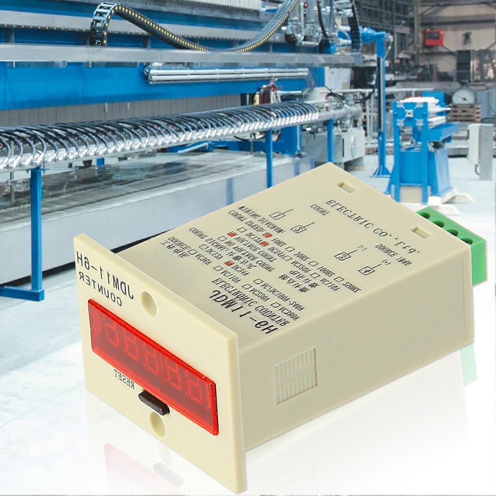 JDM11-6H DC 24V 6 Digits Electric Digital Display Counter Resettable Accumulator Mengxi