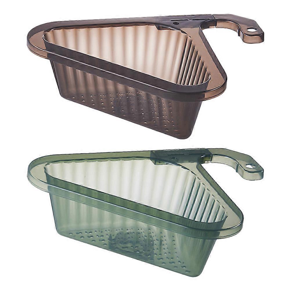 2pcs Drain Basket Kitchen Leftover Draining Basket Hanging Draining Rack