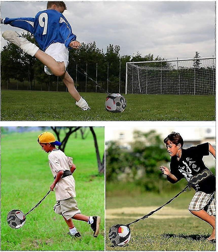 Training Belt With Adjustable Elastic For Football Training, Rubber Band With Neoprene Belt Adults Beginner (without Football)