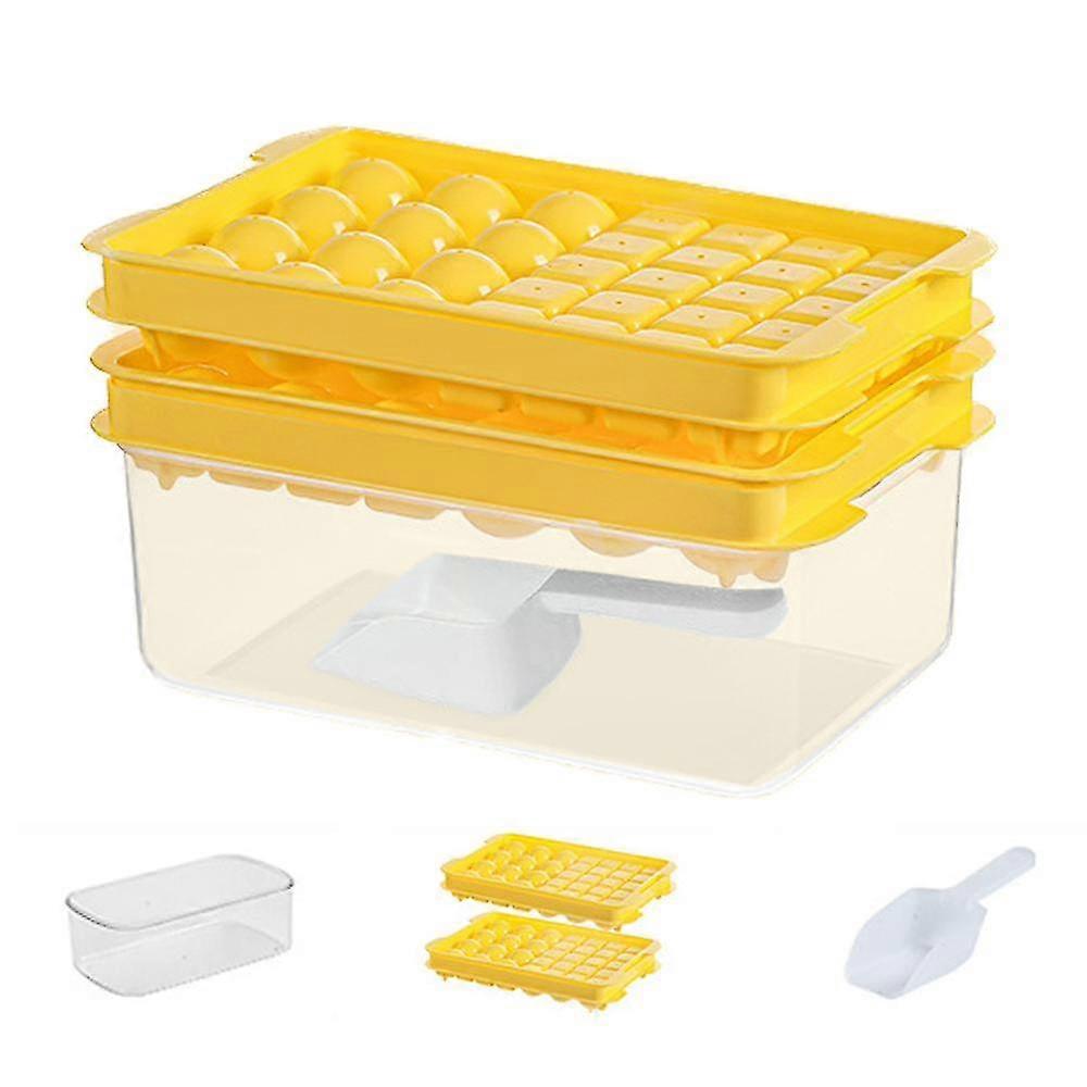 Round Ice Cube Traymaker Mold For Freezer With Container Circle Ice Cube Tray