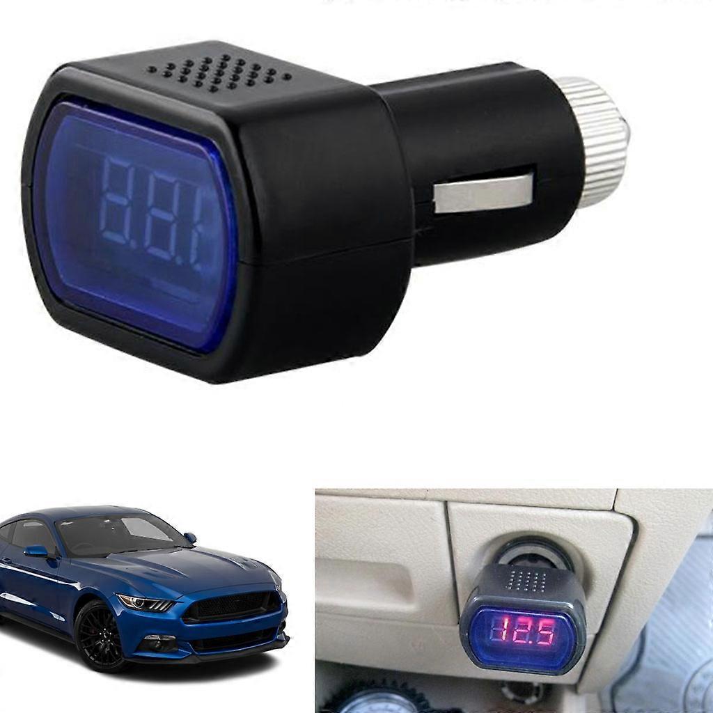 12 Volt Digital Voltmeter, 12v Voltage Tester for Solar Battery Monitor Checker Car Motor Panel Mount