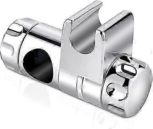 Hand Shower Holder, Wall Bar Adjustable Shower Bar Hand Shower Holder Notch Grade ABS Plastic Chrome Finished