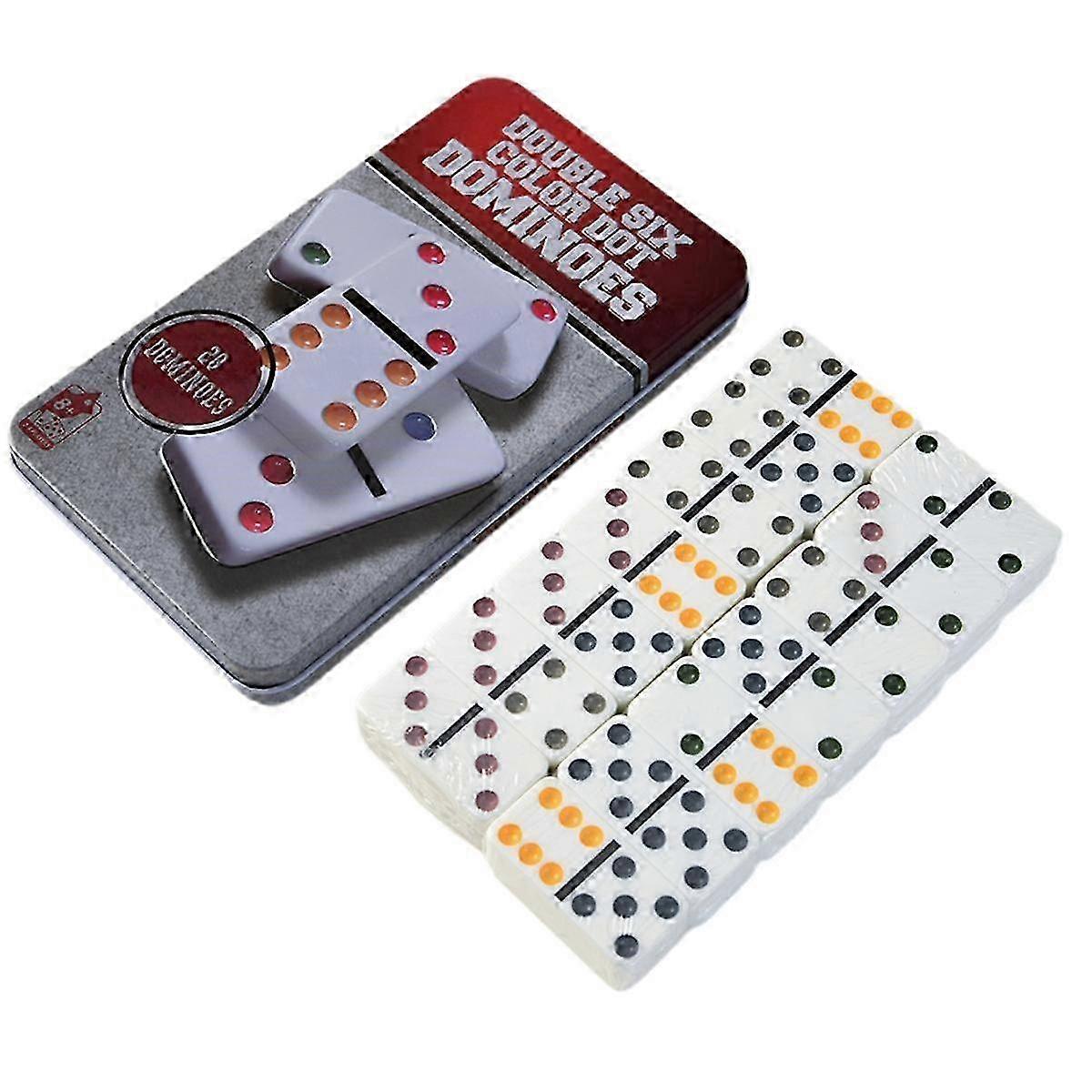 Ivorys Domino Set, Domino Board Game, Parent-child Interactive Chess And Cards Red Packaging