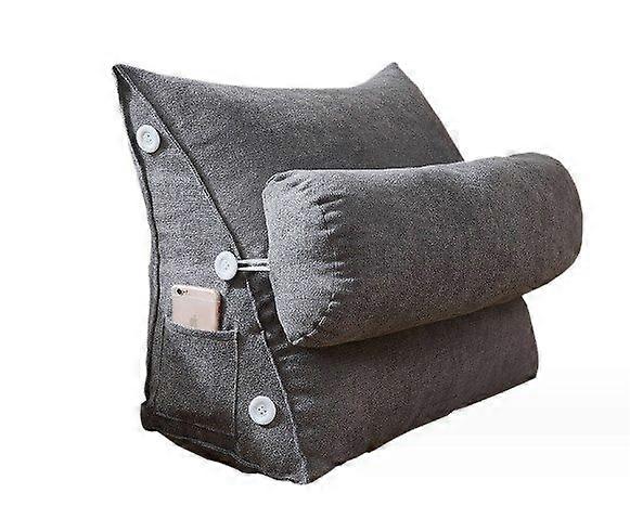 Reading Pillow Bed Wedge Large Adult Backrest Cushion With Pockets