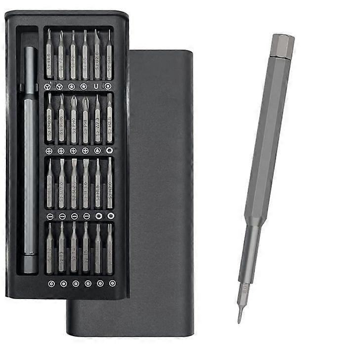 Precision Screwdriver Set - Unspecified - 25 in 1 - Magnetic - For iPhone and PC - Dark Gray Color