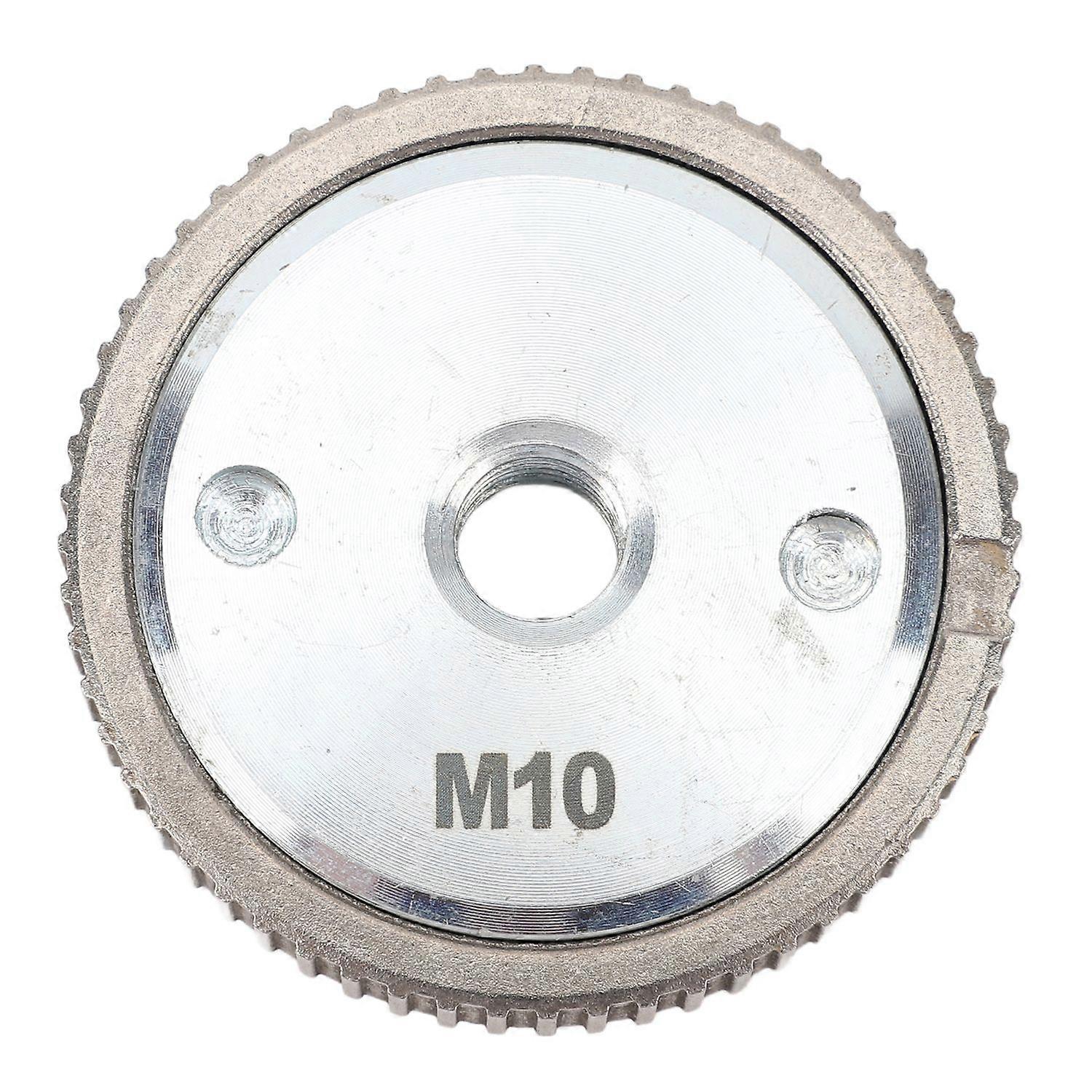 Angle Grinder Pressure Plate M10 Thread Silver Color Quick Release Angle Grinder Clamping Nut 