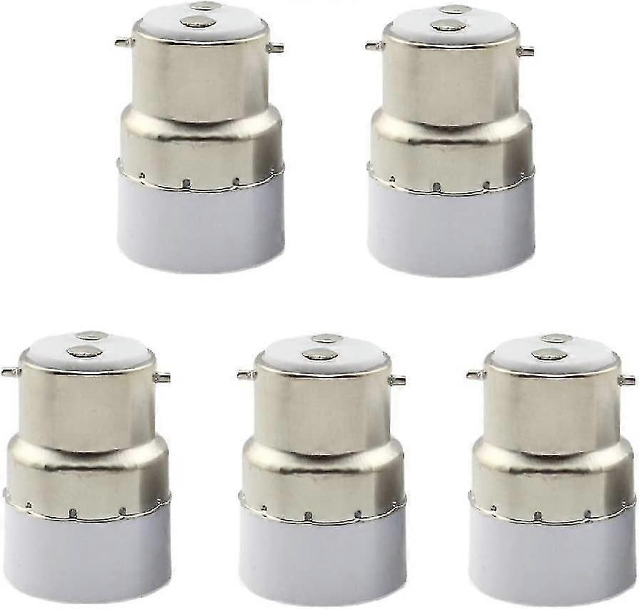 5 Pack B22 à E14 Bulb Socket Converter B22 Socket Switch to Standard E14 Adapter Lamp Holder