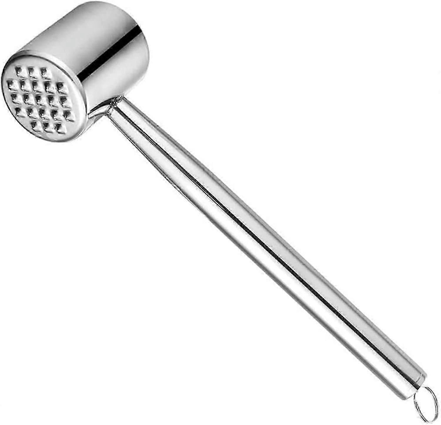 Stainless Steel Meat Tenderizer, Kitchen Meat Hammer Masher