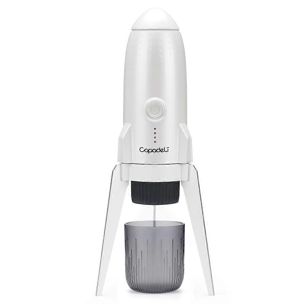3 in 1 Capsule Espresso Machine Portable Coffee Maker Rocket Shaped Wireless Heated
