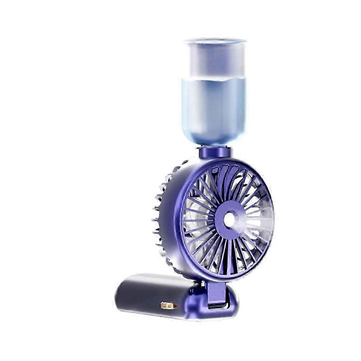 5000MAh Portable Spray Mist Fan with LCD Display USB Mute Wireless Mini Electric Fan Rechargeable S