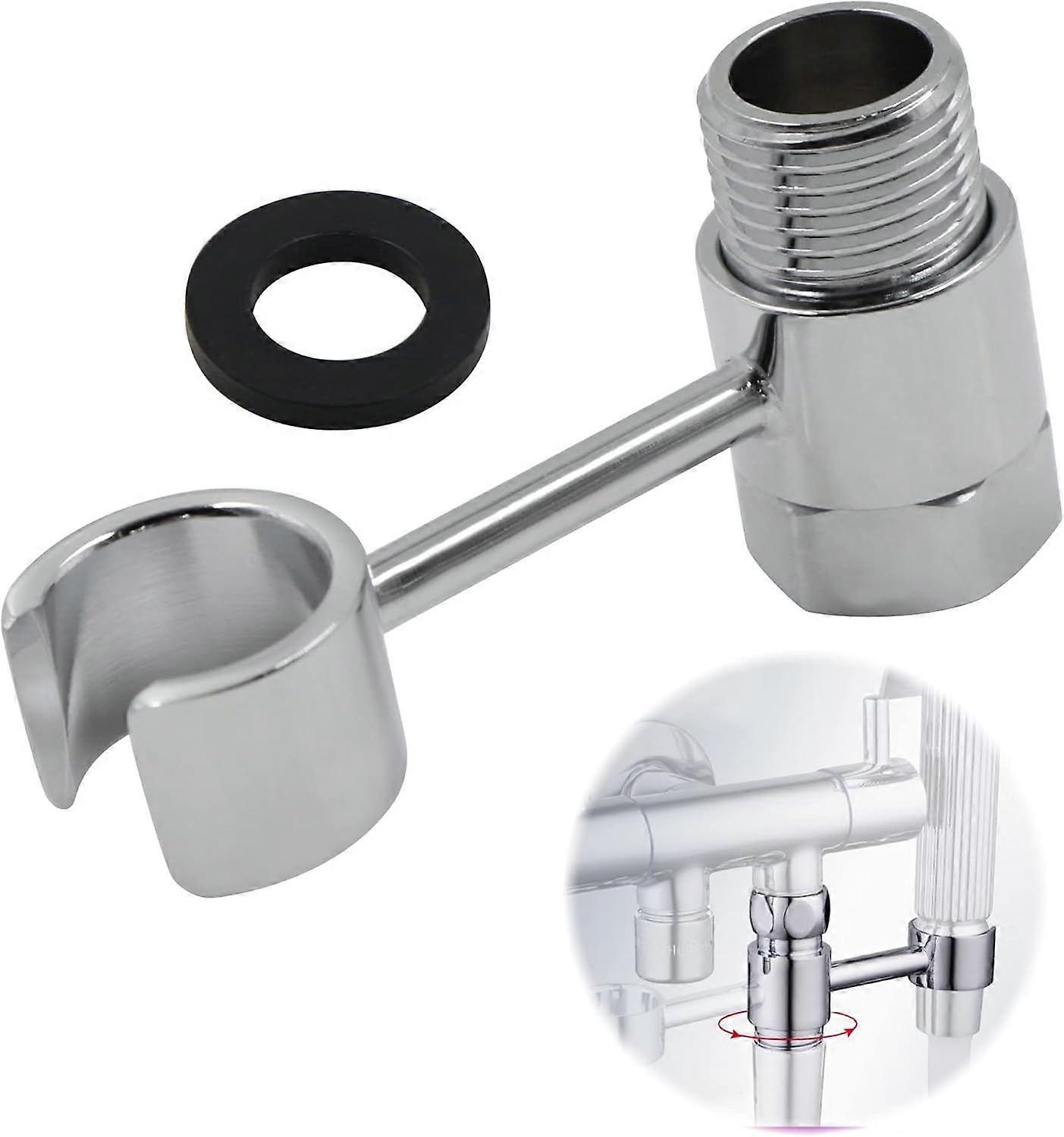 Shower Head Support Hand Shower Hook - Connection 20mm Universal Adjustable 360 Door Nut Wall Head Bathrooms Toilet Lance Hand Replaceable Without Dri
