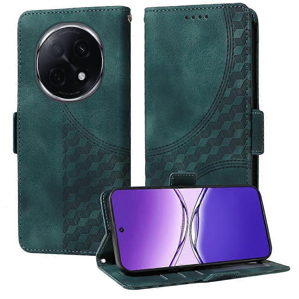 Embossed Rhombus Starry Leather Phone Case