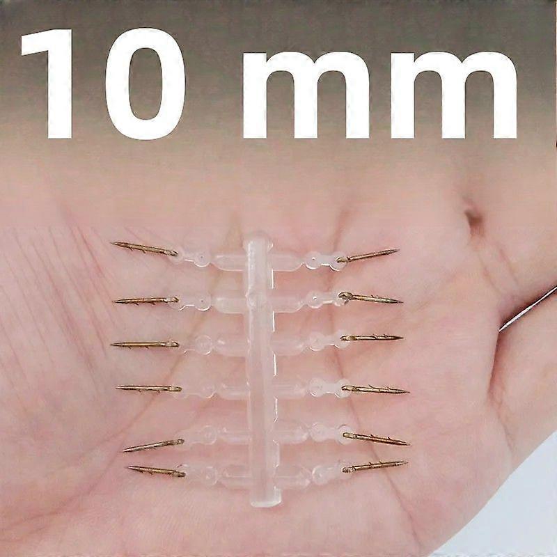 Carp Fishing Accessories 12pcs Metal Bait Pins with Clear Rubber and Bait Needle Ronnie Carp Feeder Tackle