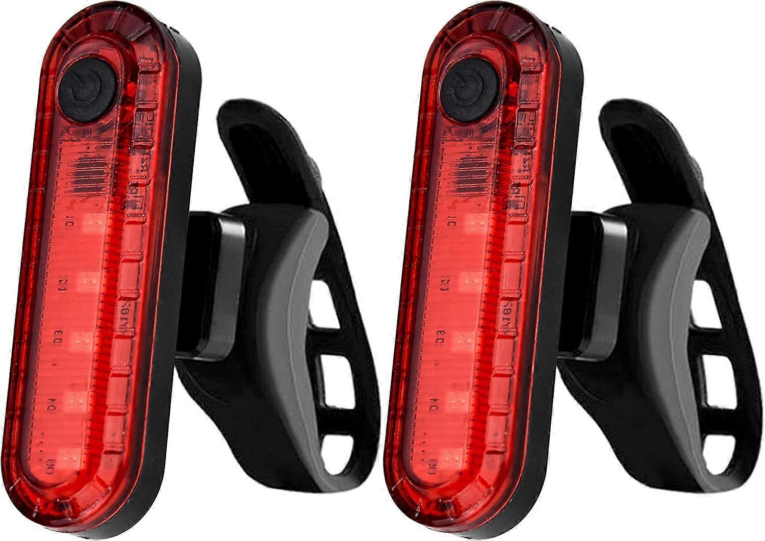 LED Bicycle Tail Light USB Rechargeable 2 Pack LED Bicycle Tail Light Super Bright Bicycle Tail Light