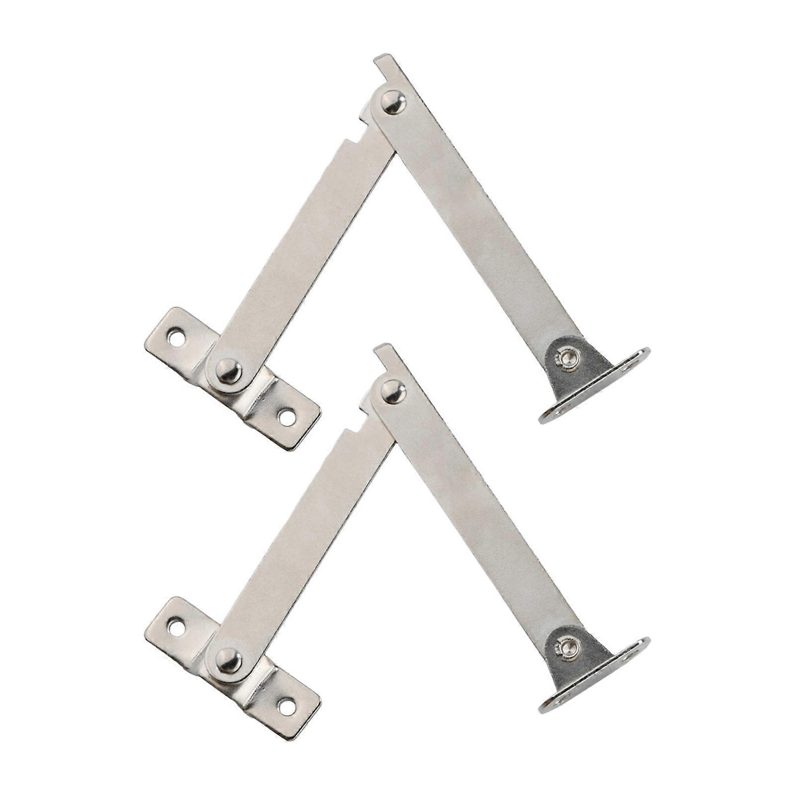 2Pcs Lid Support Hinges Lid Flap Hold Stay Support Hinge Furniture Hardware