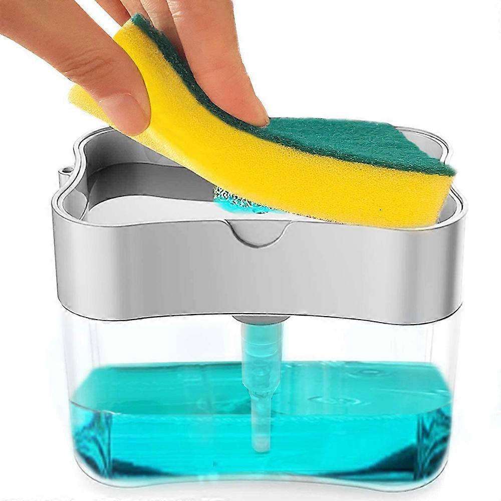 Kitchen Soap Dispenser, Sponge Holder, Dish Soap Dispenser