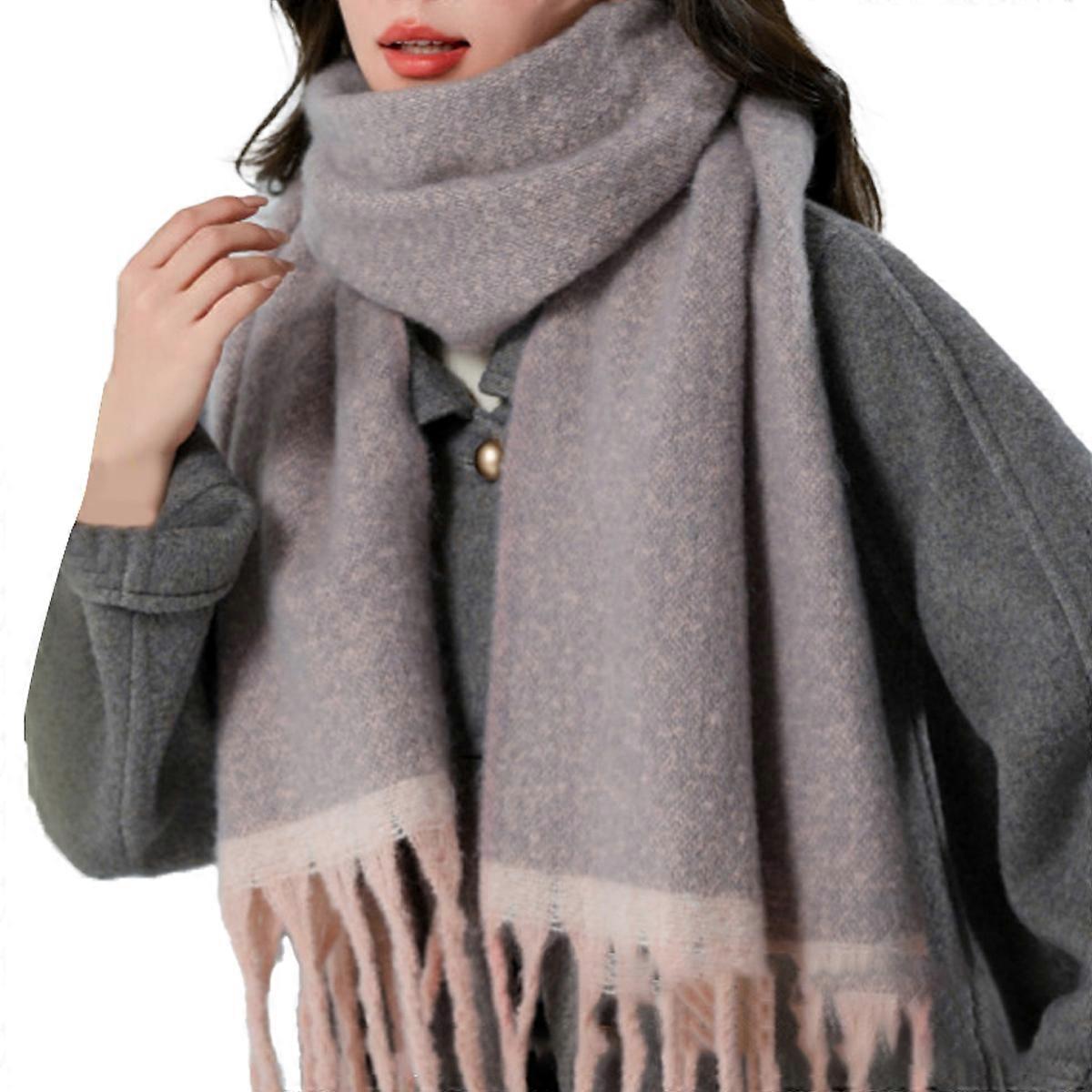 Oversized Scarf, Tassel Scarf, Warm Shawl