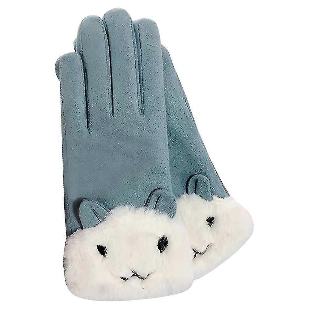 Vinterhandskar för kvinnor, kallt väder, pekskärm, texthandskar - varma och termiska handskar, vindtäta