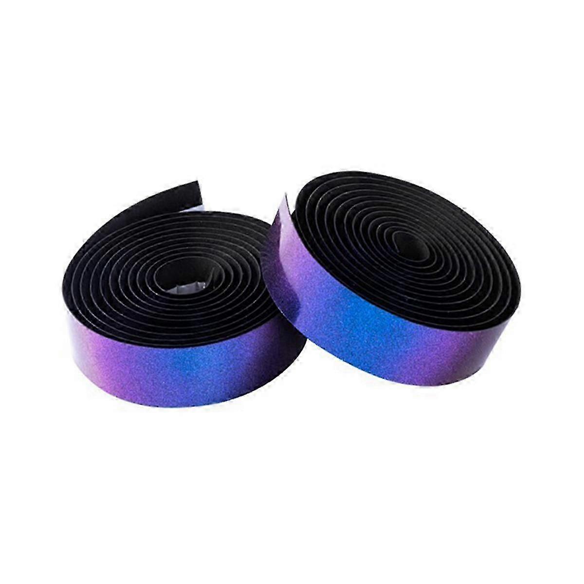 Bike Handlebar Tape Reflective High Viscosity Non- Bicycle Bar Tape Road Bike, Gradient Blue