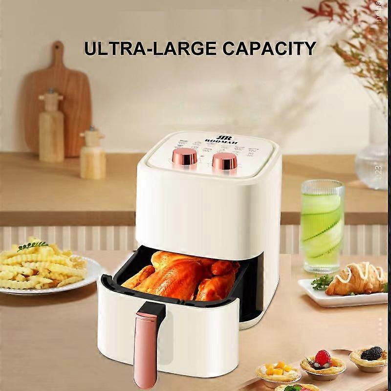 4L Large Capacity Air Fryer Electric Fryer Oil-less Healthy Fryer Dual Knobs Time Control Temperatur