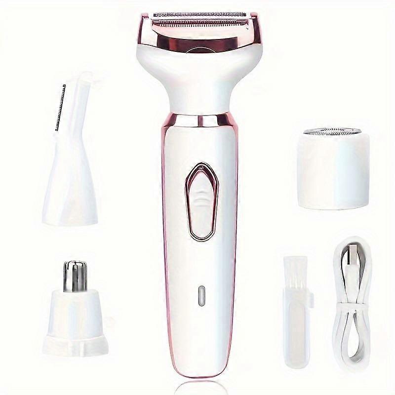 4 In 1 Electric Lady Shaver, Body Hair Removal Epilator, Painless Cordless Trimmer Razor, Gifts For Women
