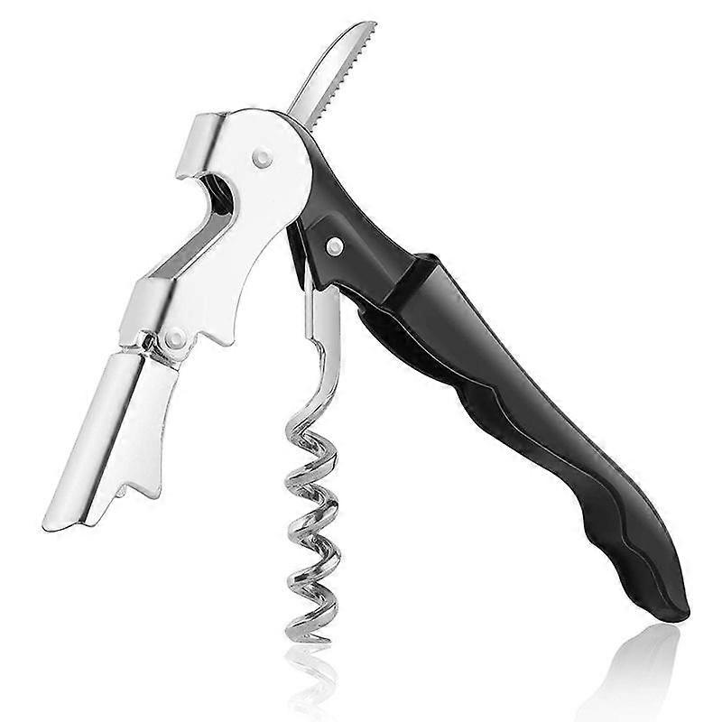 3 in 1 Wine Opener, Red Wine Bottle Opener, Multipurpose Waiters Corkscrew with Built-In Foil Cutter and Bottle Opener