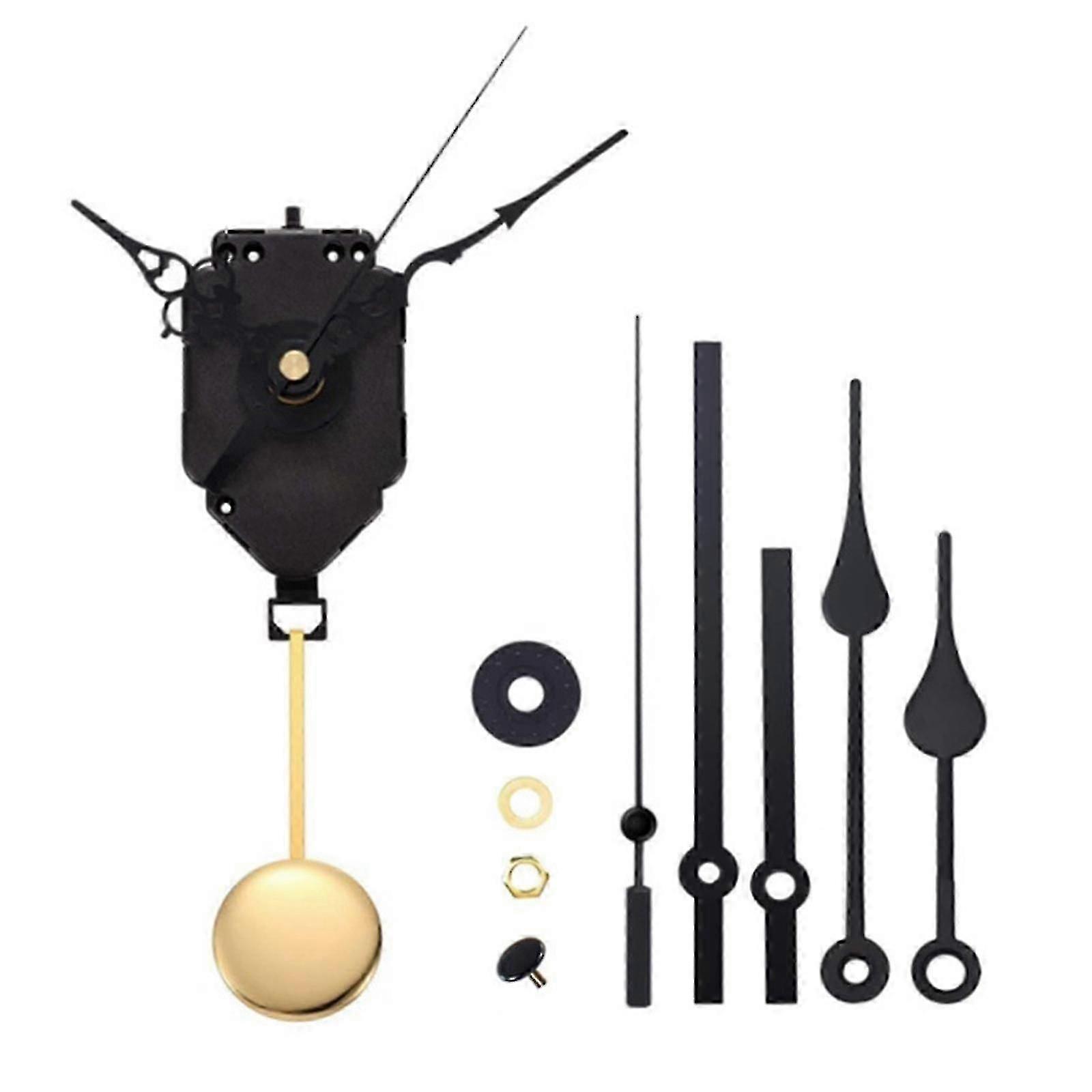 Quartz Pendulum Clock Movement Kit Replacement With 3 Pairs Hands And Pendulum f54