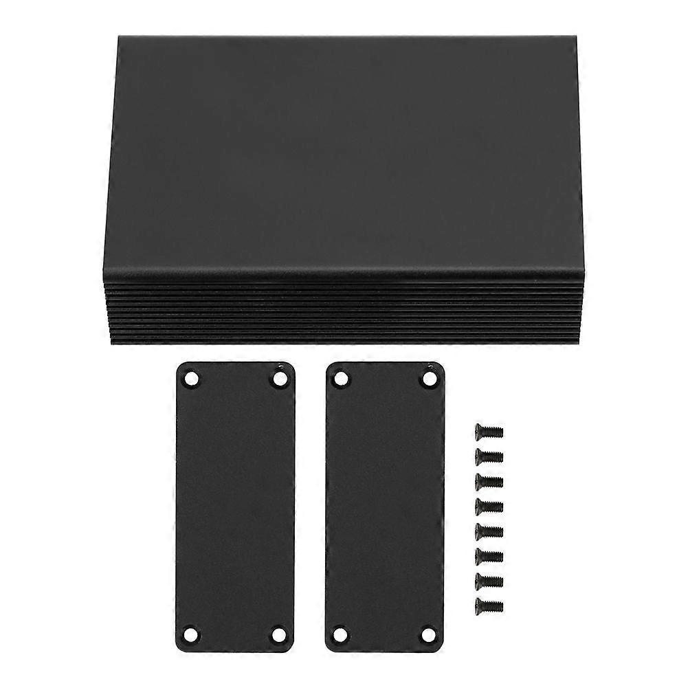 Aluminum Project Box Matte Black Enclosure DIY GPRS Circuit Board Enclosure 27x66x100 mm