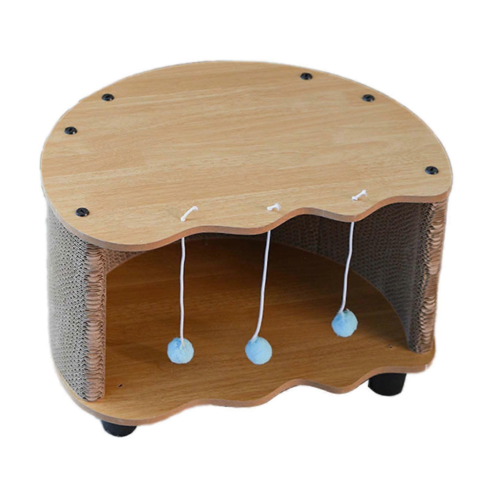 Cat Corrugated House Cat Scratching Posts Multifunctional Wear Resistant for