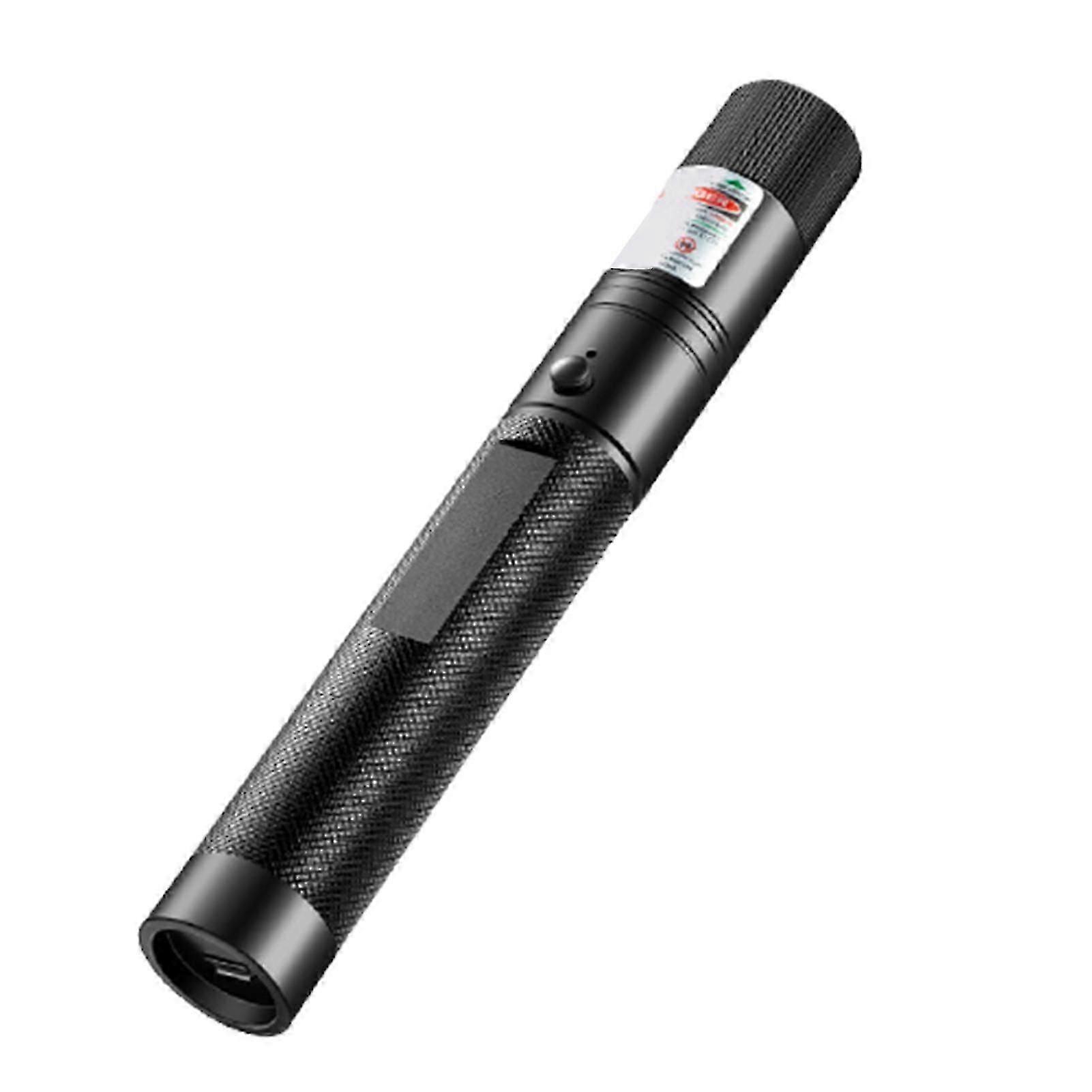 Green Light Starry Flashlight Pattern Projection Super Long Range Torch Usb Charging