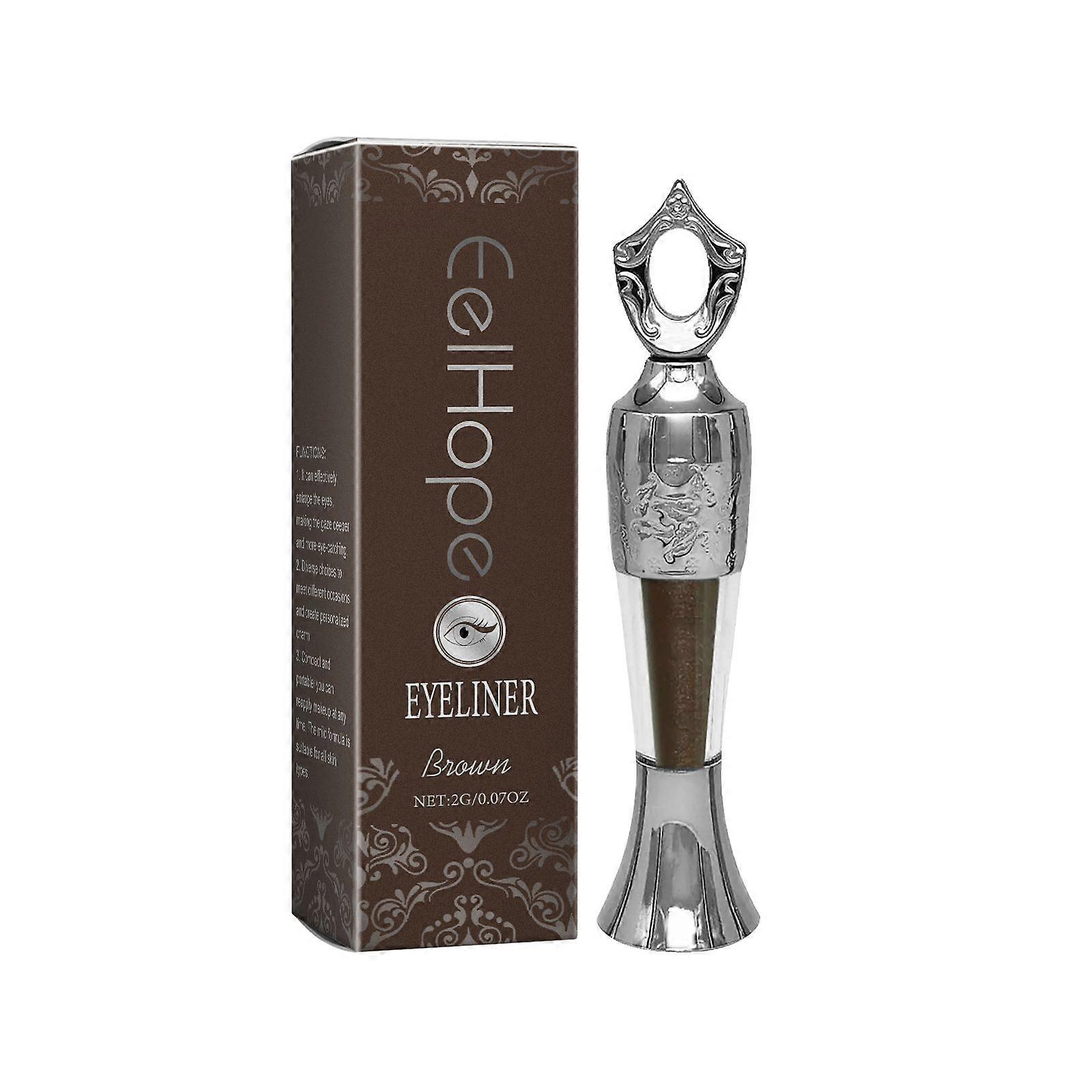 Eelhope Braun Eyeliner Einfach Zu Farbe Eyeliner Make-Up Effekt Täglich Nicht Einfach Zu Make-Up Augen Make-Up Eyeliner