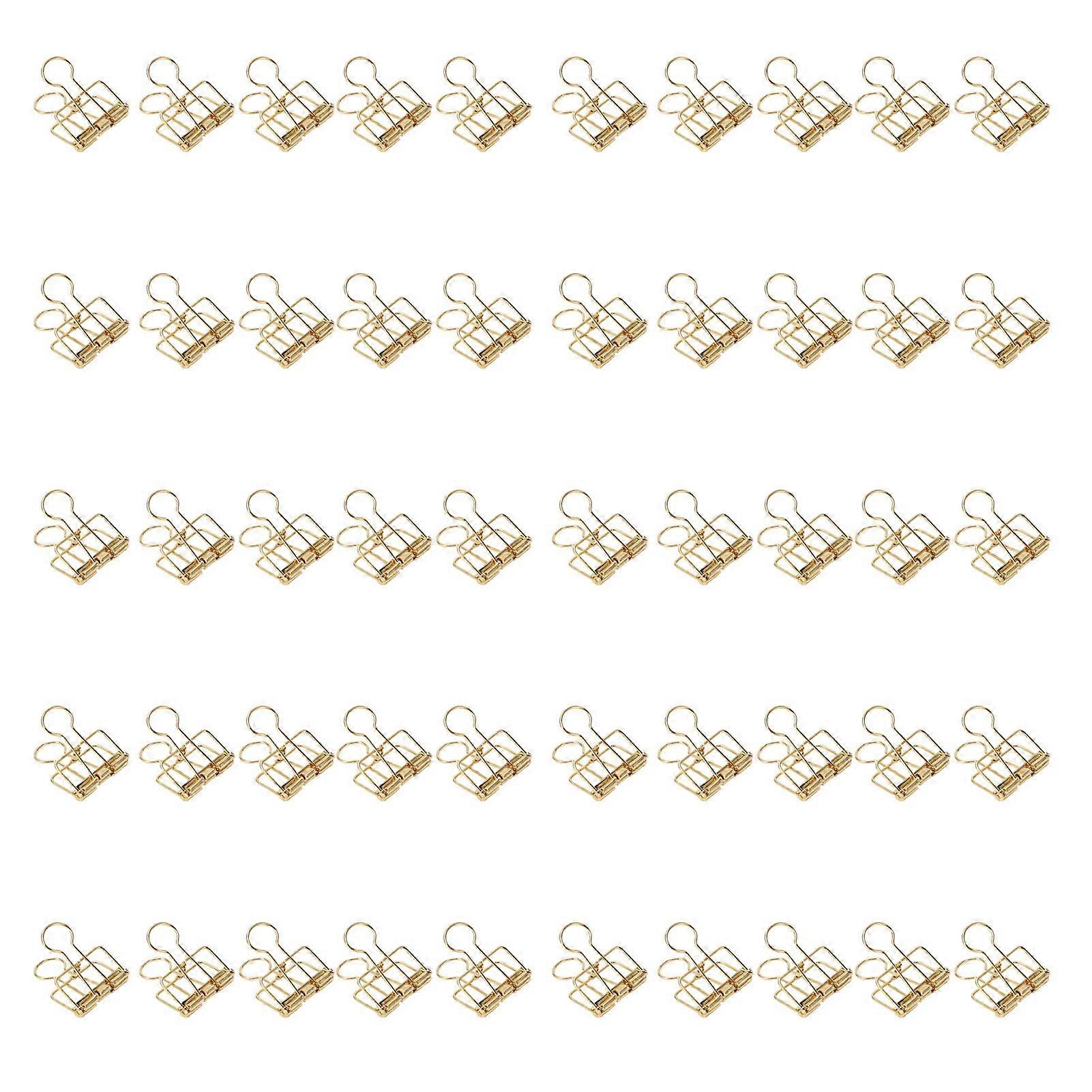 50 قطعة مقاطع الموثق 32 مللي متر قوة لقط معدنية قوية مشابك الورق الموثق المجوفة لمكتب المدرسة المنزلية