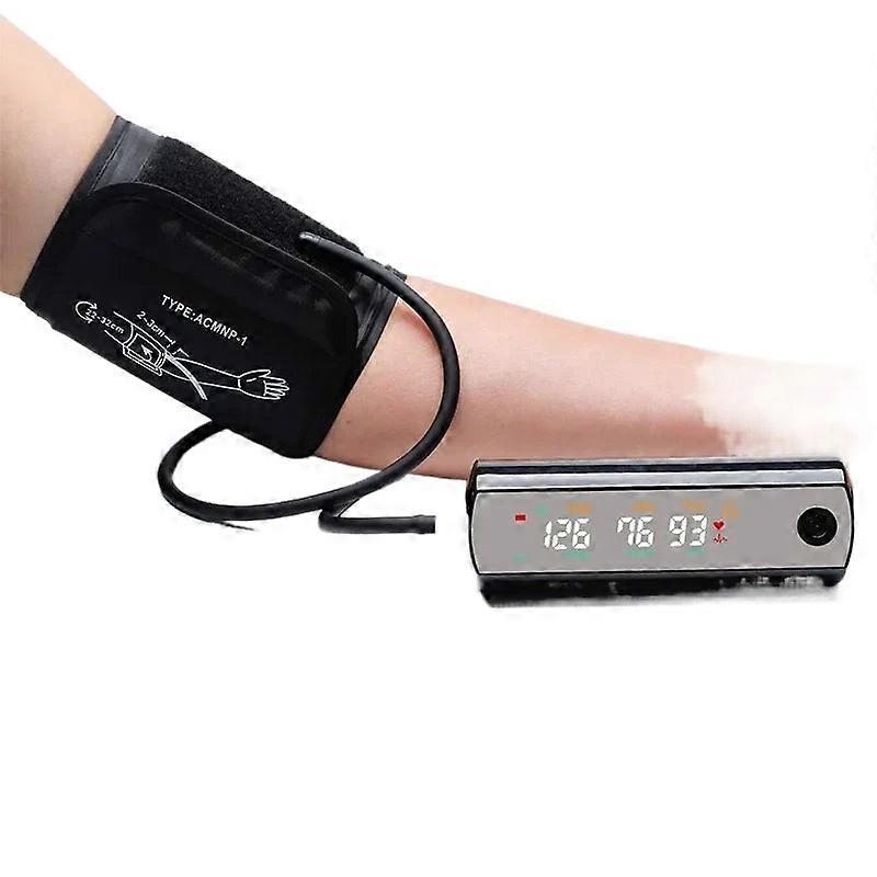 Rechargeable Li-ion Battery Arm Blood Pressure Monitor, Large Lcd, Voice Tonometer