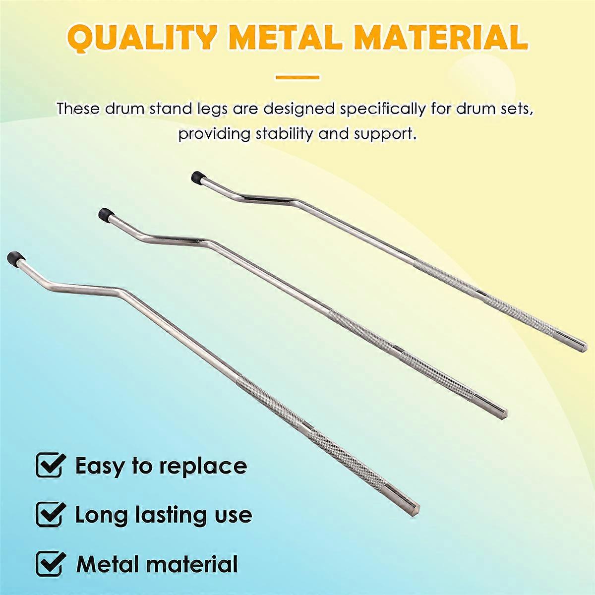 3 piezas de patas de tambor, trípode, pata de bombo