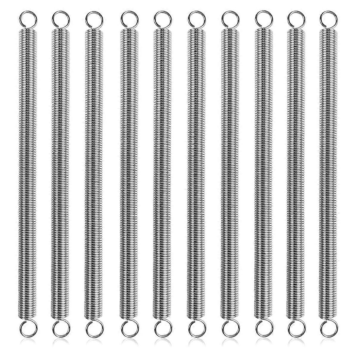 Extension Springs 3/8In X 6-1/2In,0.047In Spring Steel Double Hooks for Mechanical Repair Industrial