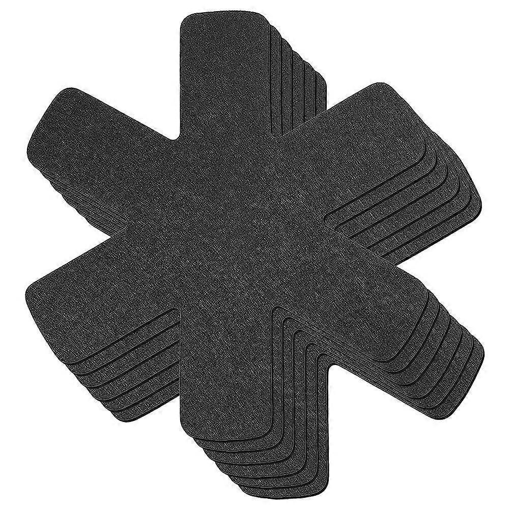 6Pcs Pan Protection Mat Stackable Insulation Pads Trivet Pot Cookware Protector for Kitchen Gadgets