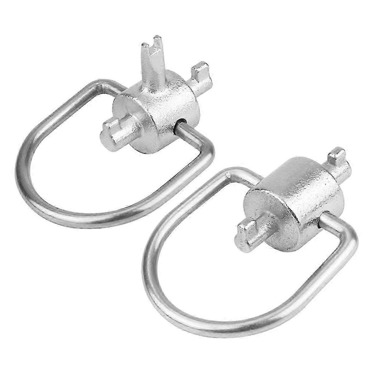 2pcs HVAC Refrigeration Keys Compatible R410A,R22 and Universal Refrigerant Caps, Used to Remove Ref Edition 0702