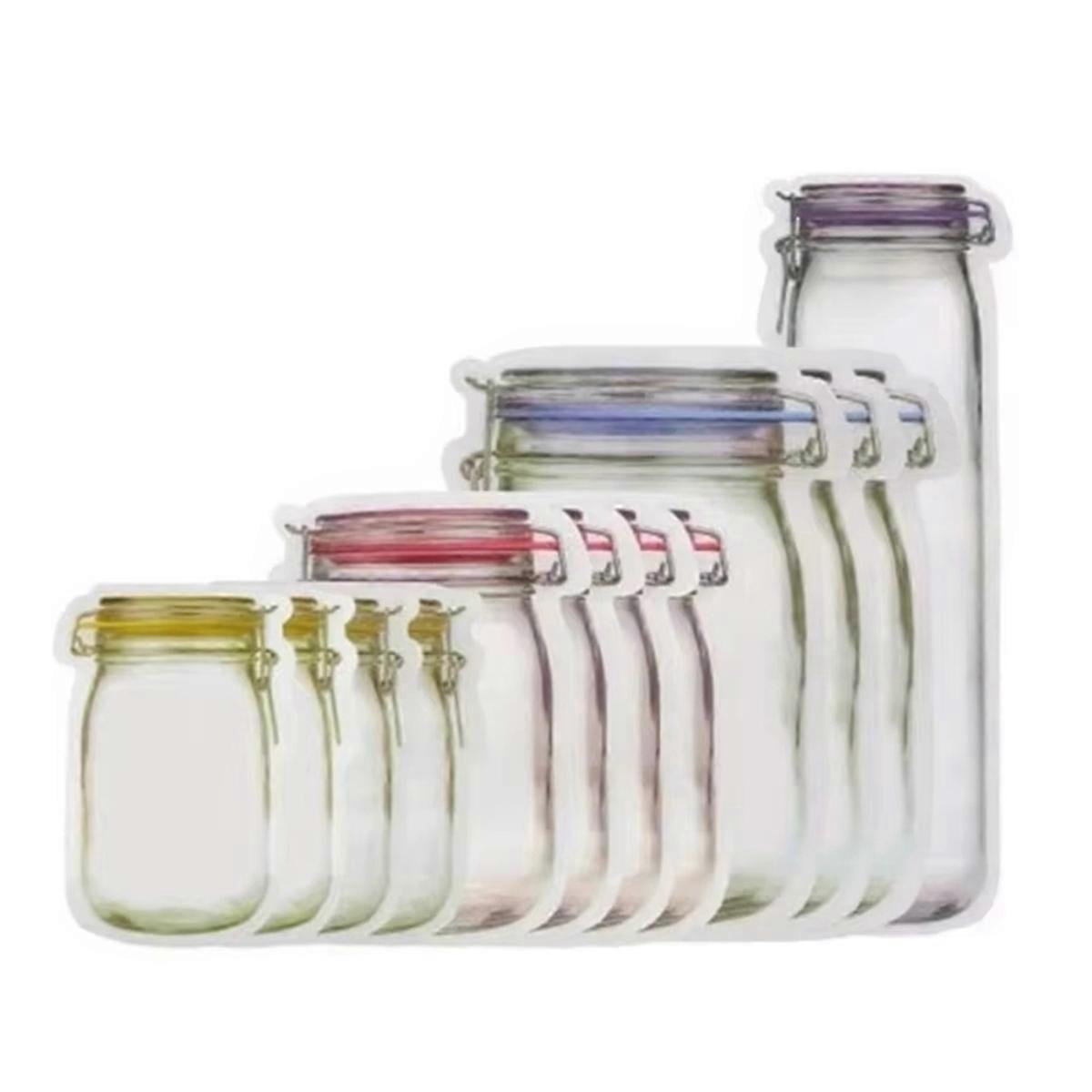 Reusable Bottle Bag Sealed Food Storage Bag Nuts Candy Cookie Bag