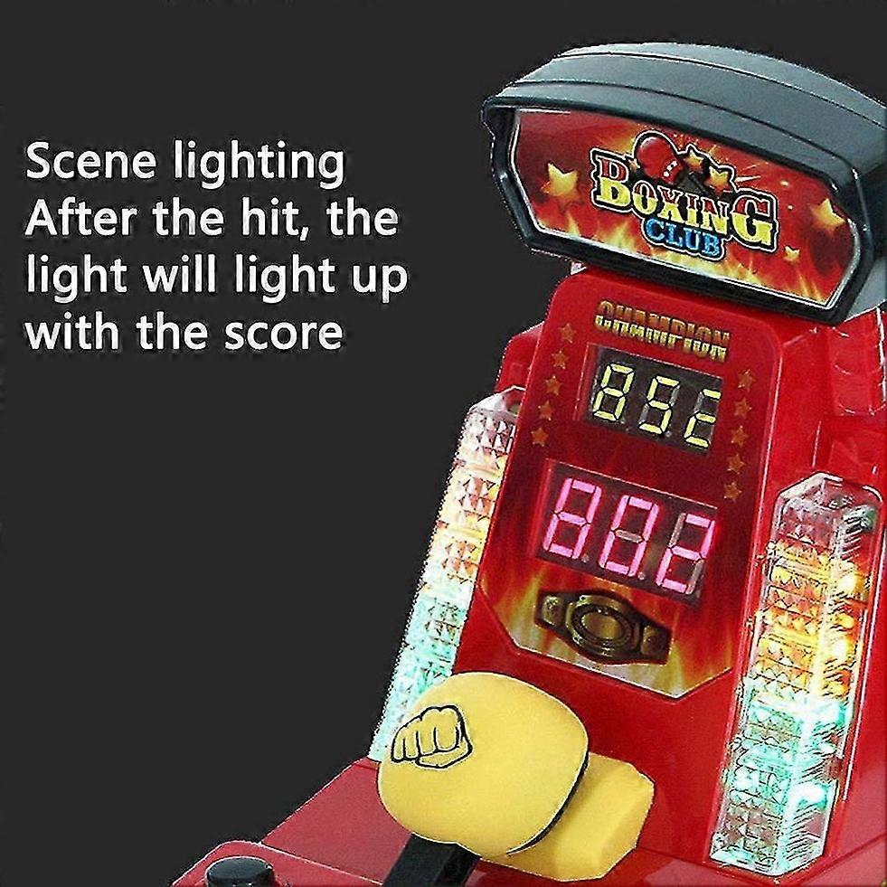 Finger Strength Trainer, Mini Boxing - themed Arcade - style Game Machine with Digital Display, Start Button, and Real - time Score Tracking