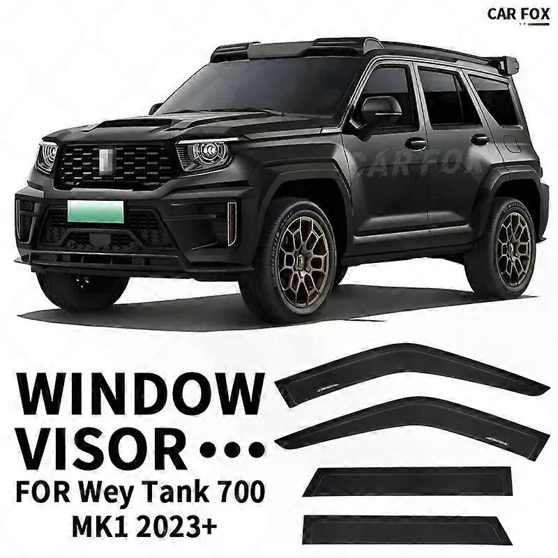Applies to Door Visor For Wey Tank 700 MK1 2023+ CAR Window Visor Vent Wind Deflectors Visors Rain Guard Shades Visor