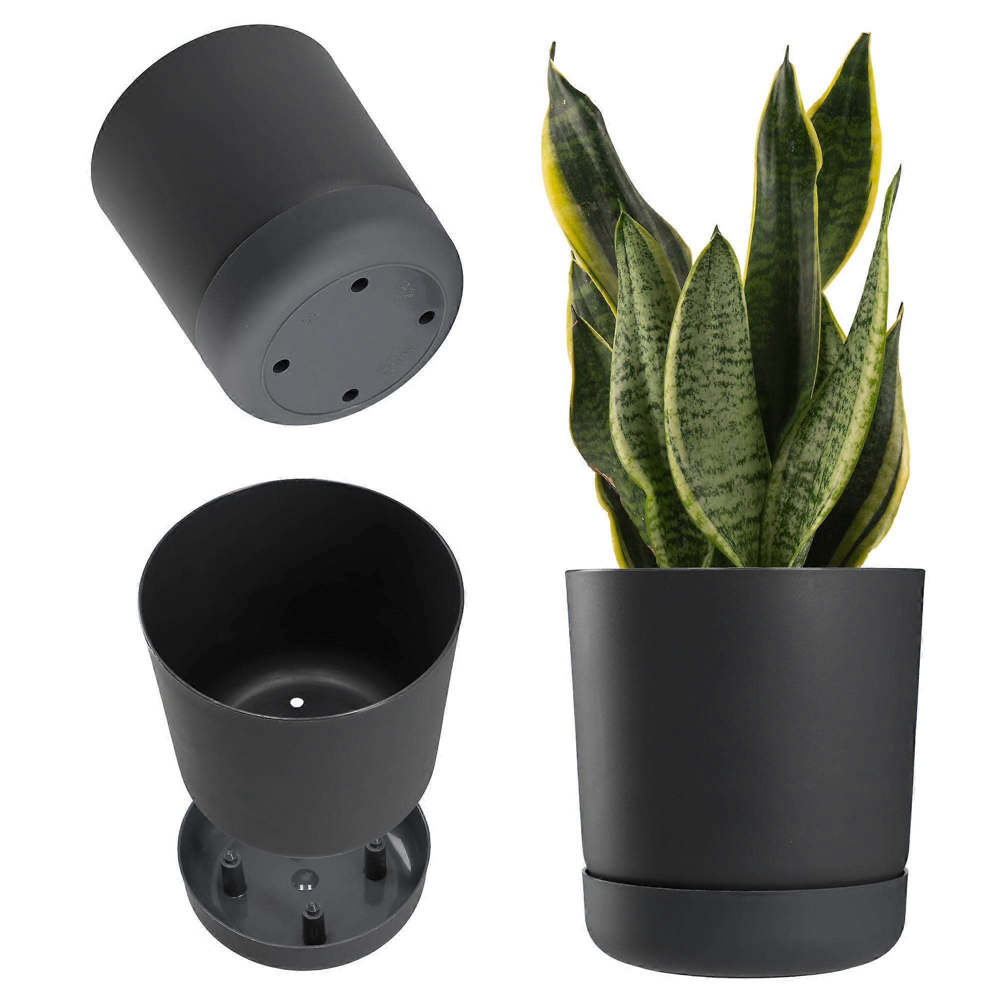 KADAX Blumentopf mit Ständer 15cm anthrazit