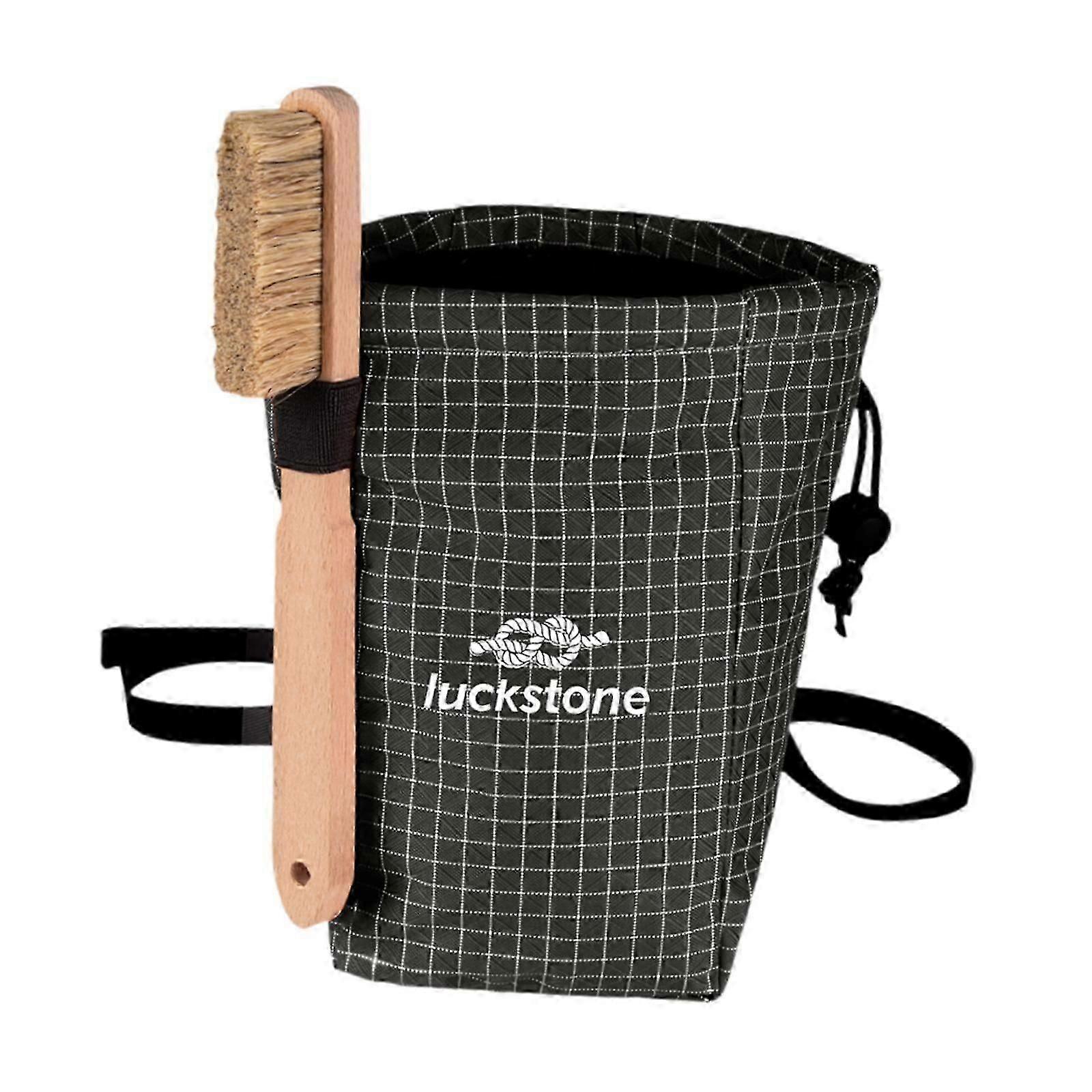 Rock Climbing Chalk Bag Portable for Outdoor Activities Picnic Weightlifting Gray