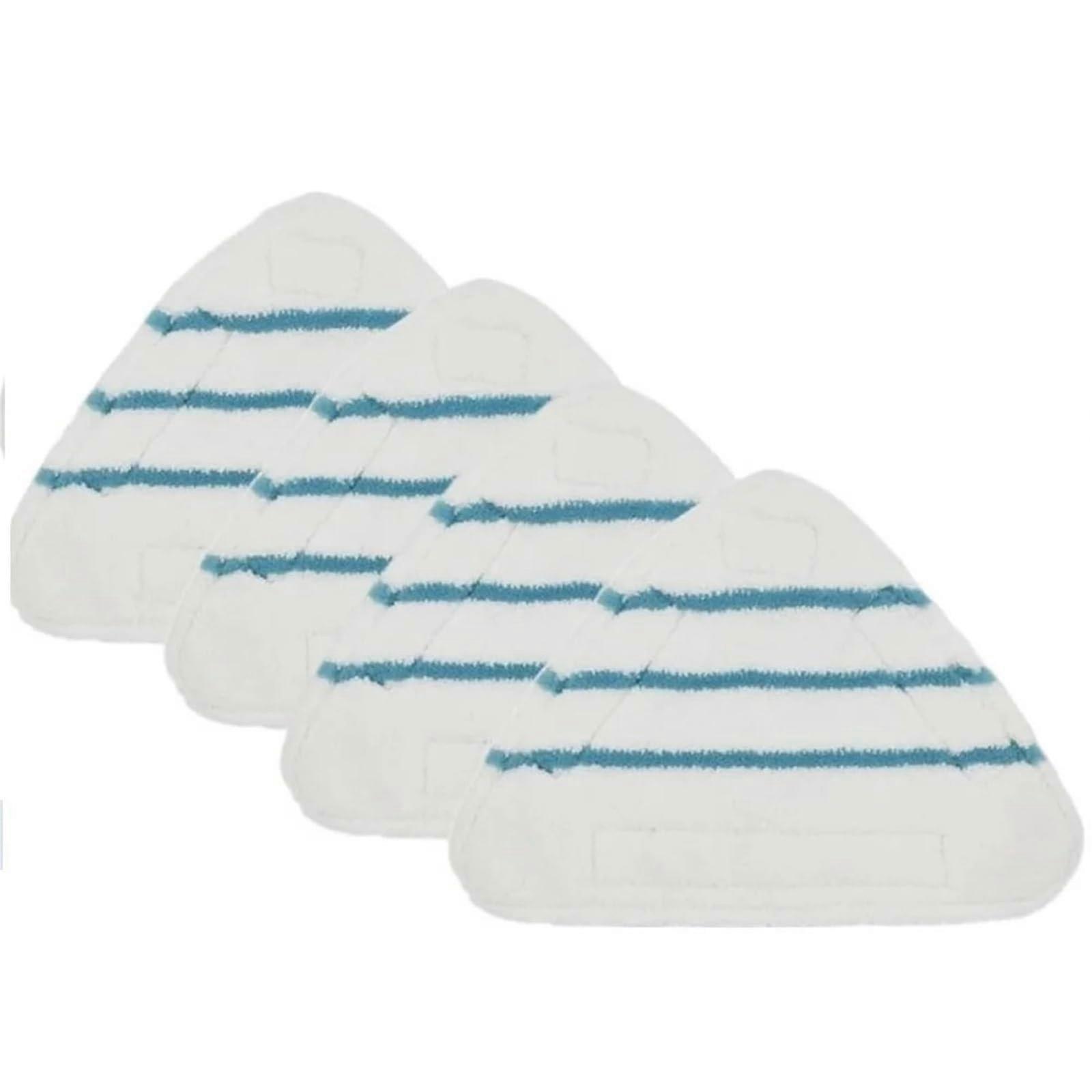 4 Pcs Microfiber Triangular Steam Mop Pads Replacement for Floor Cleaning, Washable, Compatible with Most Steam Mops