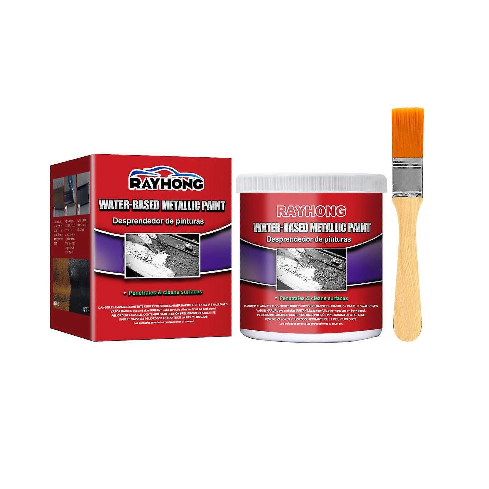 Rust Converter for Metal, 1Pcs Water-Based Metallic Paint Rust Removers with Brush, Anti-Rust Protection Car Coating Primer for Stopping and Preventin
