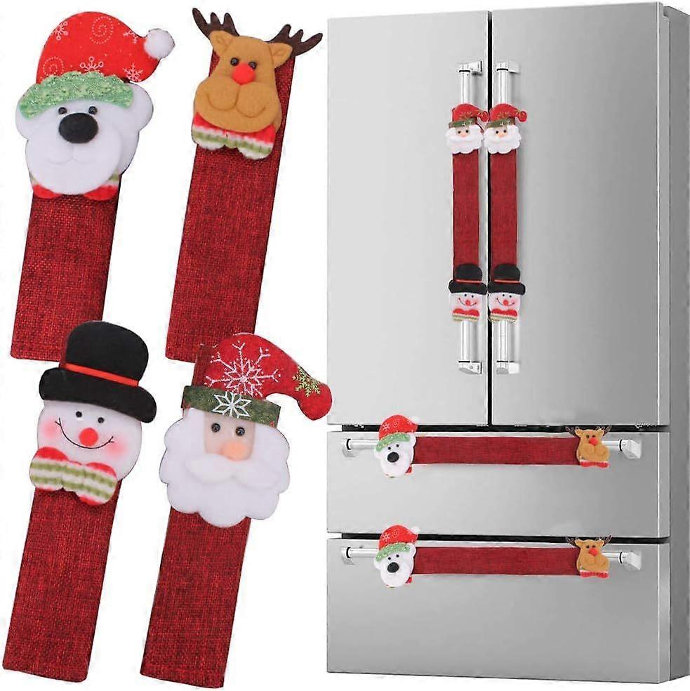 Christmas refrigerator door handle protective cover type A