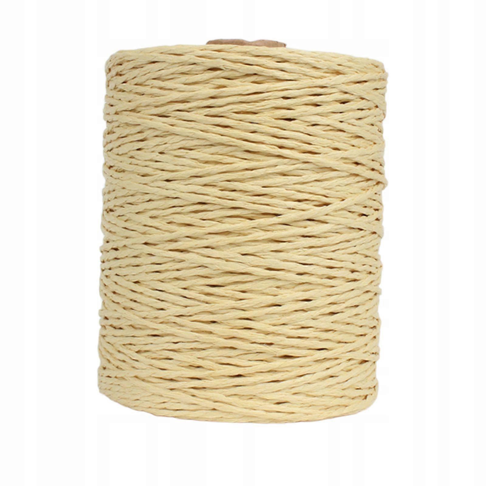 328yd Paper Raffia Yarn Roll Natural String Cord For Gift