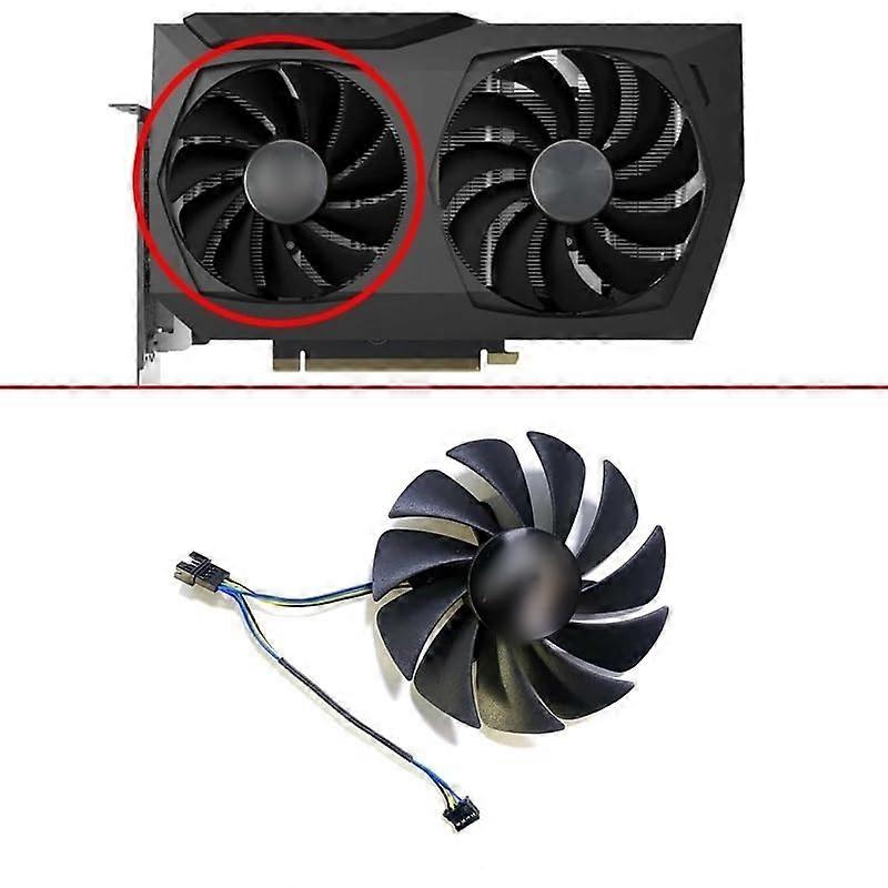 87MM 4PIN GA92S2U Cooling Fan for RTX Twin 3070 Edge and RTX 3070Ti CF9015H12S Graphics Card - Green Color