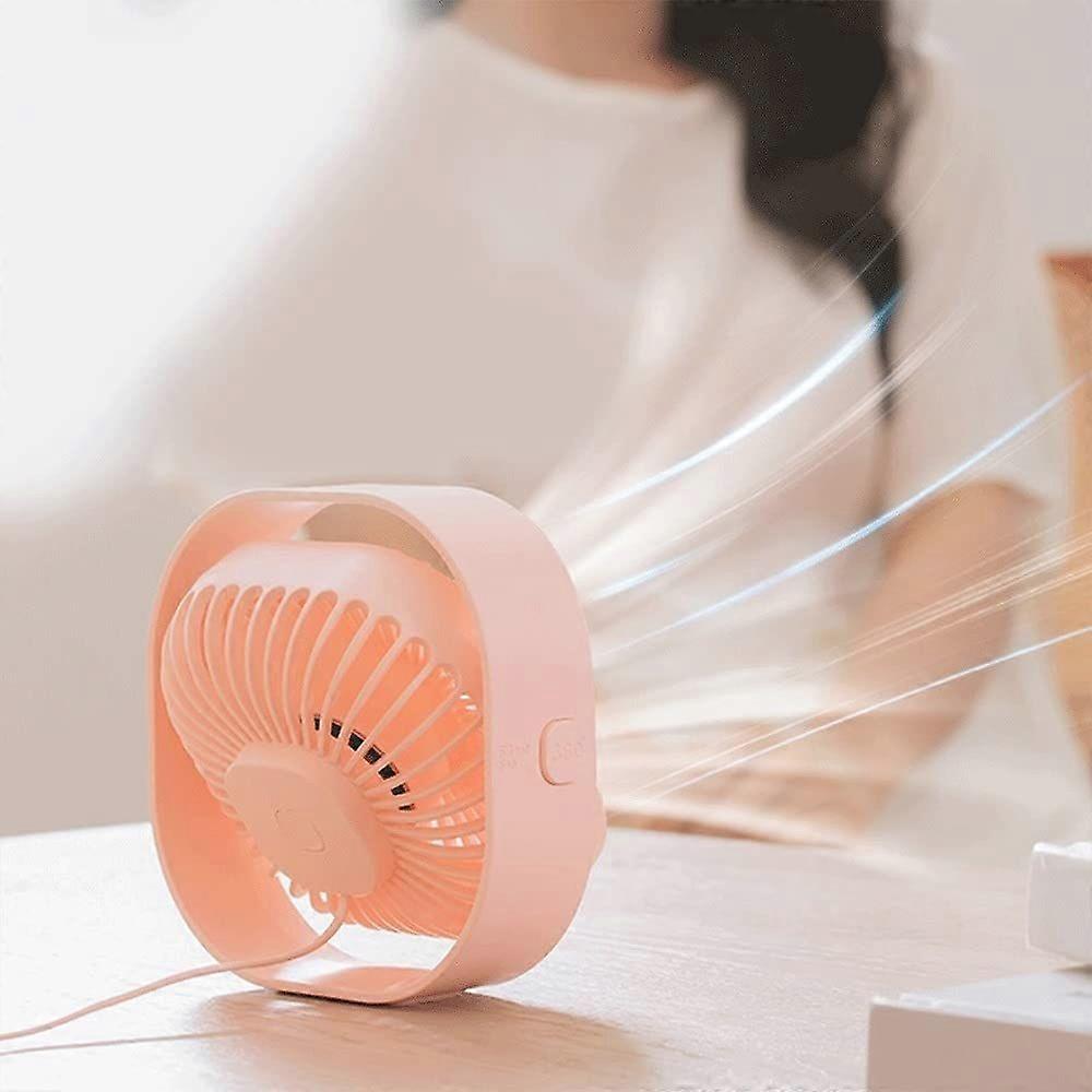 Portable Adjustable USB Desk Fan (Black)