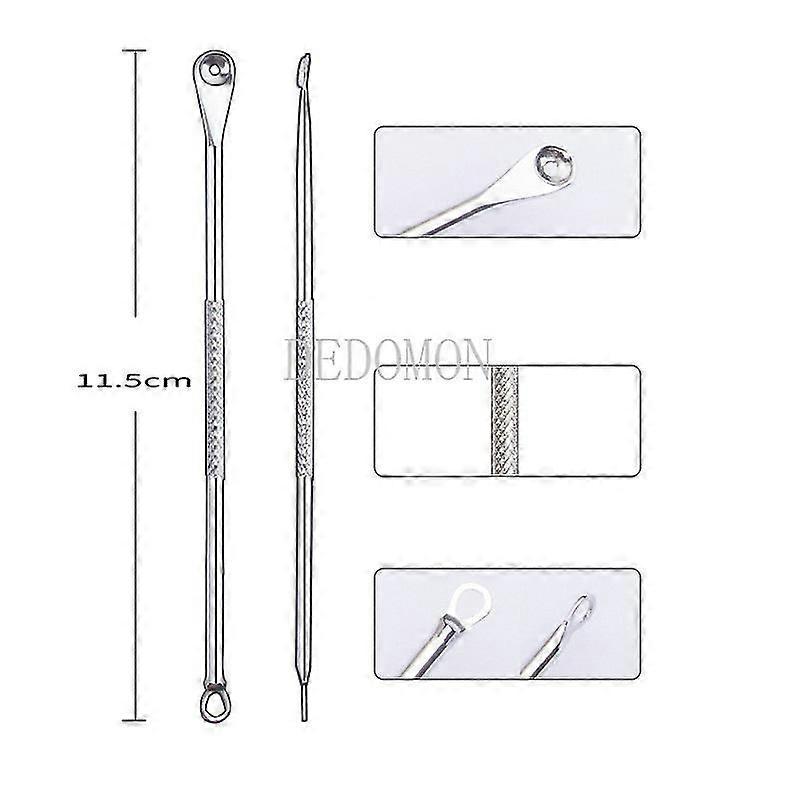 11/8/6/4pcs にきび黒ずみ除去針ブラックドットクリーナーブラックヘッド毛穴クリーナーディープクレンジングツールフェイススキンケアツール